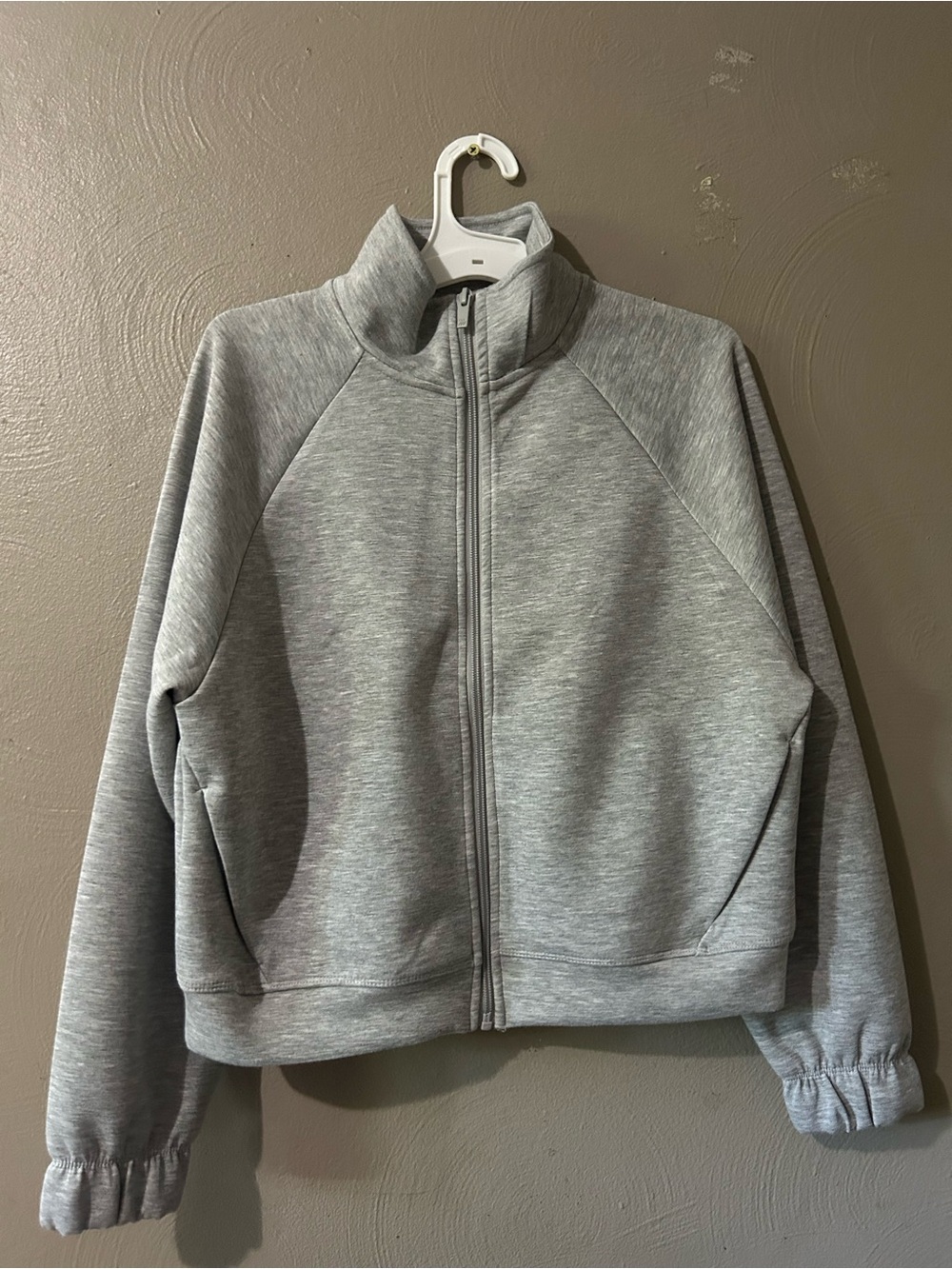 all in motion Heather Gray Women's Full-Zip Bomber Jacket